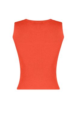 Turuncu Bisiklet Yaka Crop Bluz TWOSS21BZ0098