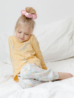 К 1541/светлая мимоза,весенний сад пижама дет