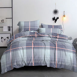 Наволочка 50х70см "Клетка Рафаэля", с клапаном-запахом, полисатин "Премиум SP" 85г/м2, упаковка ПП 22х30см, "Домашняя мода" (Россия)