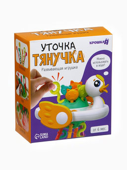 Развивающая игрушка «Уточка-тянучка», от 6 мес.