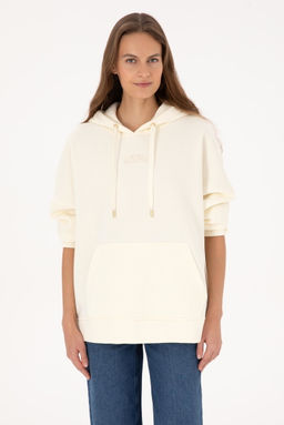 Kad_n Krem Sweatshirt - U.s. polo assn фото 3