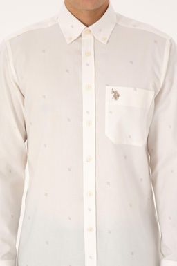 Erkek Krem Uzun Kollu G_mlek - U.s. polo assn фото 6