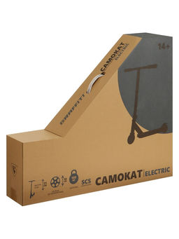 Самокат трюковой GRAFFITI Electric 24, колёса PU 100 мм, SCS компрессия, ABEC 9 Chrome, черный