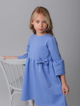 Платье Леди, цвет Голубой, 78% х/б 16% пэ 6% лайкра