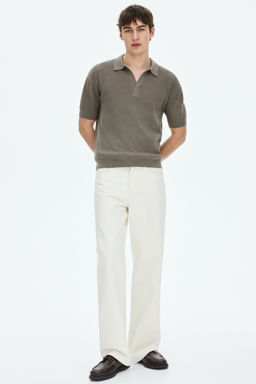 Polo en punto trenzado Regular Fit - H&m фото 6