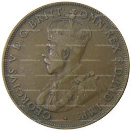 Монета 1 пенни 1921 года Австралия