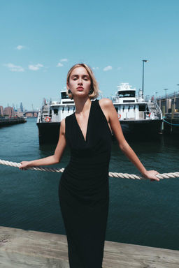 MIDI DRESS WITH KNOT DETAIL ON THE BACK - Zara фото 2