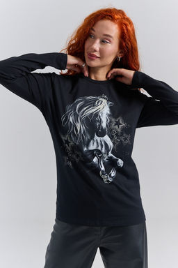 8575 футболка с дл.рукавом унисекс