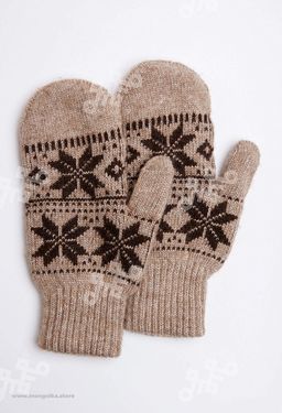 Шерстяные варежки (арт. 04119)