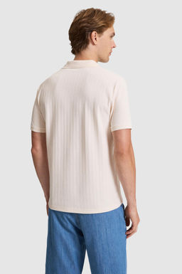 Erkek Krem Regular Fit Polo Yaka Ti__rt