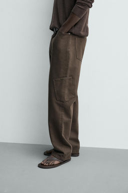 PANTAL?N CARGO STRAIGHT FIT / Marr?n - Zara фото 5
