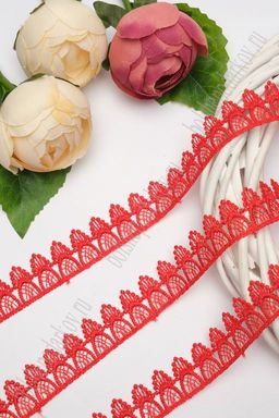Кружево 2,5 см*10 ярд (SF-3281) красный