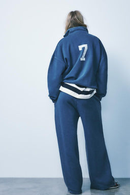 VARSITY WASHED EFFECT JOGGERS - Zara фото 4