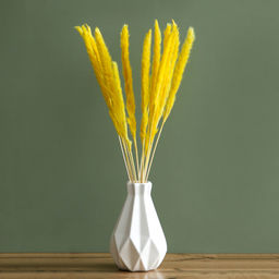 Сухоцвет Камыш набор 15 шт, цвет оранжевый