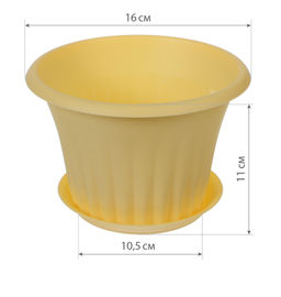 Кашпо КЭРОЛ D160 с подставкой, арт.М3155 - Полимербыт фото 4