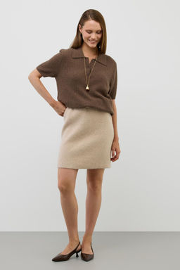 ЕВ 30301/ш/кофейный меланж джемпер жен