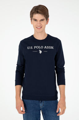 Мужской темно-синий свитшот - U.s. polo assn фото 3