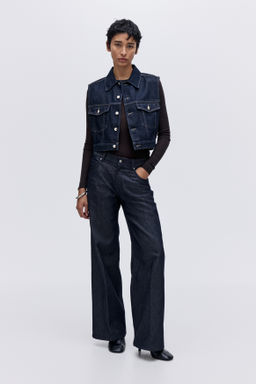 Chaleco denim cropped - H&m фото 2