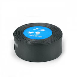 Лента репсовая 38мм цв. 077 т.серый Magic4Hobby 22,8м (1м) картон/пенопласт