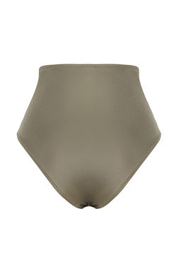 Haki Toparlay?c? Yuksek Bel Hipster Core Bikini Alt? TBESS20BA0018