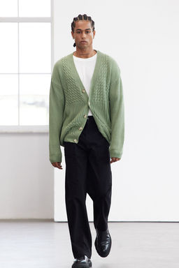 TRENDYOL MAN Limited Edition Mint FL Erkek Regular V Yaka Sac Orgu Triko H?rka TMNAW25HI00005 - Trendyolmilla фото 2