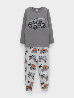 К 1606/серый шторм,машины на св.сером пижама дет