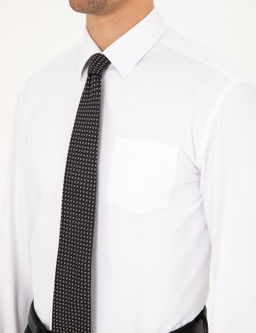 Beyaz Regular Fit Uzun Kollu Basic G_mlek