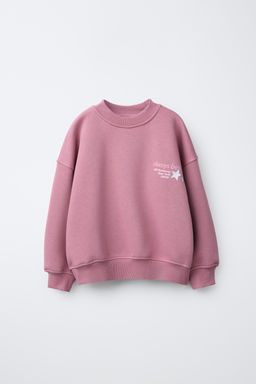 SUDADERA ESTRELLAS BRILLO / Rosa