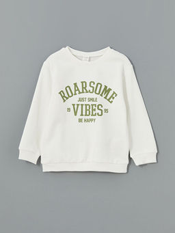 Bisiklet Yaka Bask?l? Erkek ?ocuk Sweatshirt 2li - Waikiki фото 3