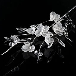 Цветок декоративный стеклярус 70 см / SA15335 /уп 120/360/ - Галеонтрейд фото 2