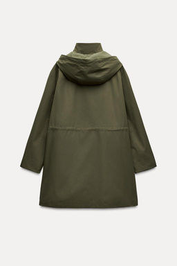 LONG TECHNICAL FABRIC JACKET - Zara фото 7