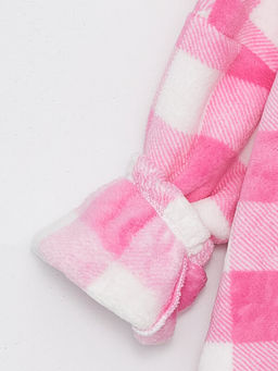 Kap??onlu Ekose Uzun Kollu K?z ?ocuk Pel?? Pijama ?st - Waikiki фото 3