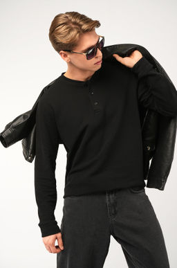 Мужской лонгслив на пуговицах Happyfox