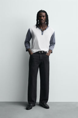 LIGHTWEIGHT LOOSE WIDE-LEG JEANS