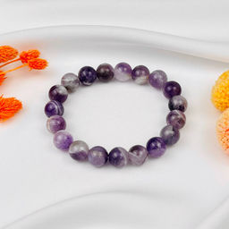Браслет с камнем Аметист 19 см