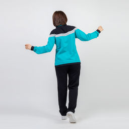 RODOS Спортивный костюм женский весна/лето М-172/1 Ментол/Синий  фото 10