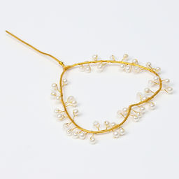 Топпер Сердце с бусинами, цвет золото - Страна карнавалия фото 2