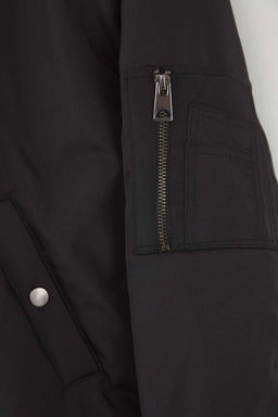 Siyah Regular Kal?p Bomber Elyafl? Sisme Mont TWOAW26MO00111 - Trendyolmilla фото 6