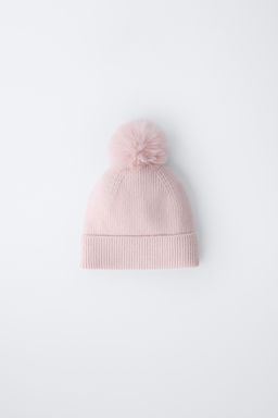 KNITTED POMPOM HAT