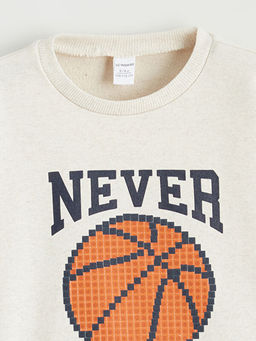 Bisiklet Yaka Erkek ?ocuk Sweatshirt