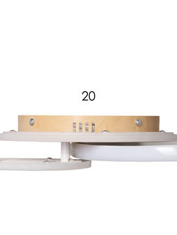 Светильник потолочный LED City CLL-1-60-RC, 60 Вт, 3000-6500К, 42×42×7 см, с ПДУ, белый