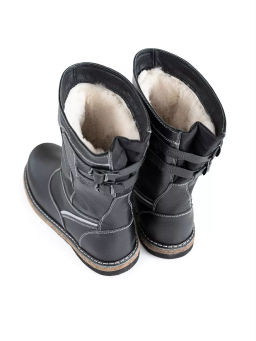 Сапоги мужские Витязь,черные,войлочная подошва