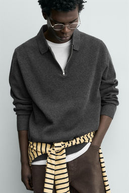 POLO RELAXED FIT ESTRUCTURA / rayas - Zara фото 14