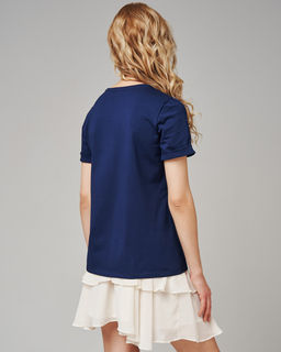 авторская футболка с шелковой вставкой 95% хлопок, 5% лайкра - Sahar art lab фото 3