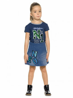 PELICAN, юбка для девочек, Синий