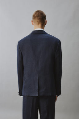 BLAZER CRUZADA TRAJE LINO - ALGOD?N / ?ndigo