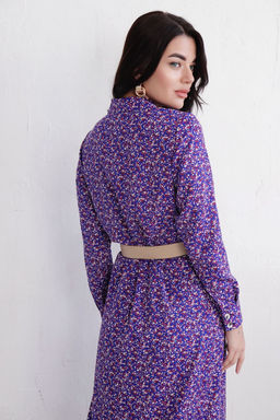 Платье-рубашка с английским воротником принт - Martichelli фото 308