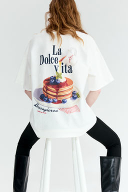 Camiseta oversize con motivo estampado - H&m фото 10