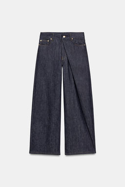 JEANS ZW COLLECTION RELAXED PLEAT MID-WAIST - Zara фото 14