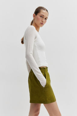 Pantalon corto de lino - H&m фото 3
